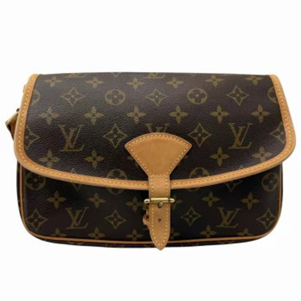 LOUIS VUITTON Sologne Shoulder Bag Monogram Canvas Brown
